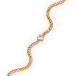 Happy Valentine White Topaz Single Heart Shaped Tennis Bracelet