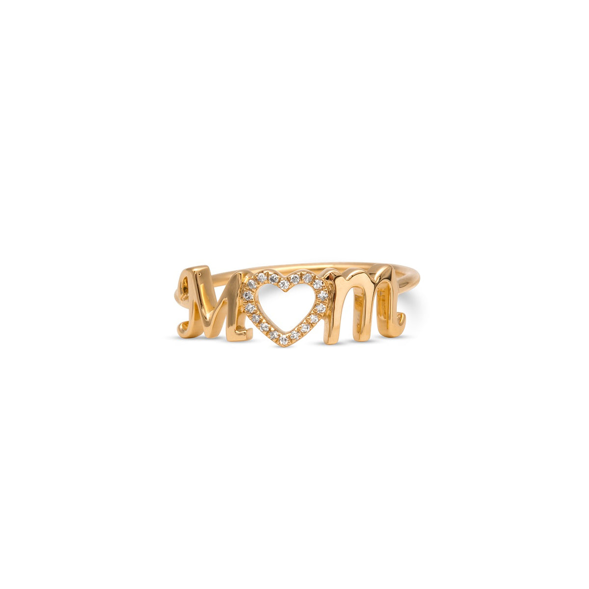 Mom and Other Words Personalized Diamond Ring