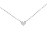 Cute Heart Shaped Diamond 14K Necklace